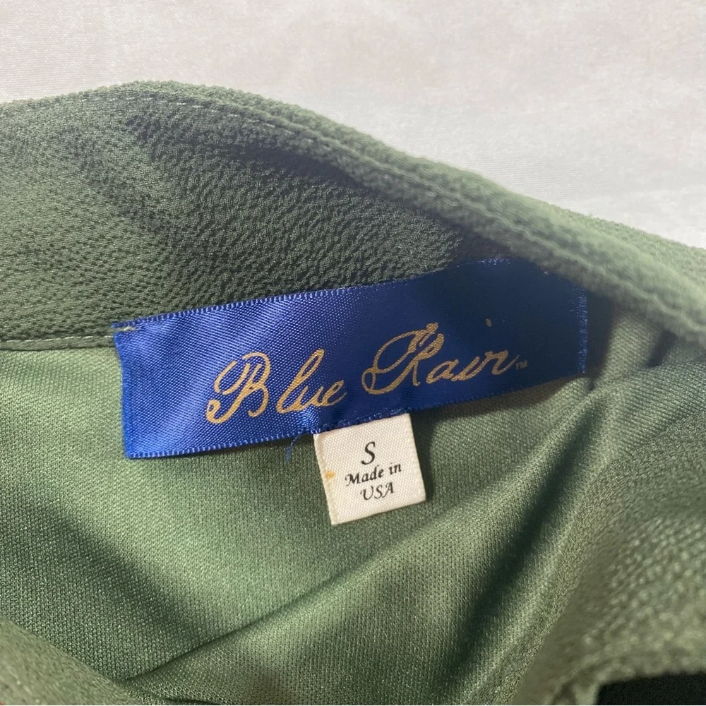 Blue Rain Chic Olive Green Wrap Skirt Small Mini Skirt - Picture 2 of 8